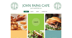 Desktop Screenshot of johnpapascafe.com