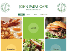 Tablet Screenshot of johnpapascafe.com